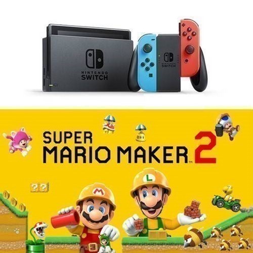CONSOLA NINTENDO SWITCH A/R + SUPER MARIO MAKER 2